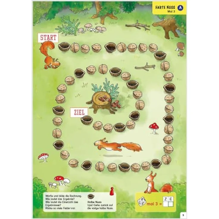 Schubi Lehrmittel Ruckzuck Mathespiele Einmaleins, Lernspiel mit 24 Übungsspielen auf kartonierten Spielplänen (A3) und 2 Zehnerwürfeln – Bild 6
