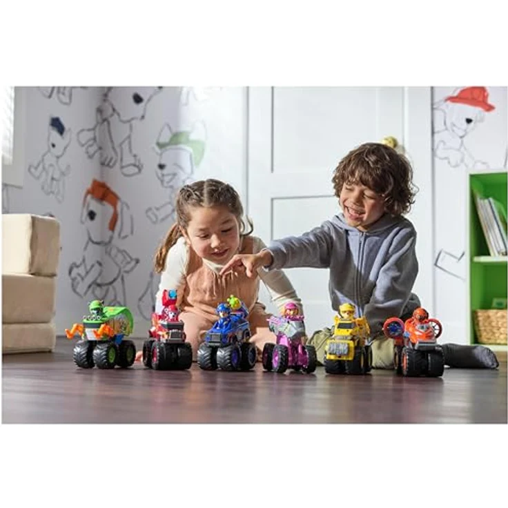 Paw Patrol Marshall Monstertruck, Feuerwehrwagen mit Geschoss-Abwurf und abnehmbarer Figur – Bild 9
