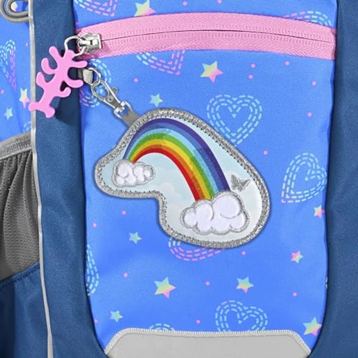 Step by Step Rucksack-Set KIGA Maxi „Rainbow Lui“, ergonomischer Rucksack mit separatem Innenfach, höhenverstellbarem Brustgurt, für Kindergarten & Freizeit, ab 3 Jahren, 10 l, lila-blau – Bild 5