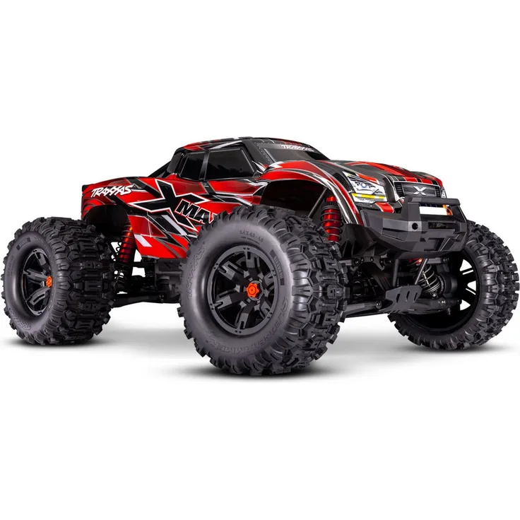 Traxxas RC-Monstertruck X-Maxx 4x4 Belted 1/7 RTR Rot, Ferngesteuertes Auto mit überragender Leistung