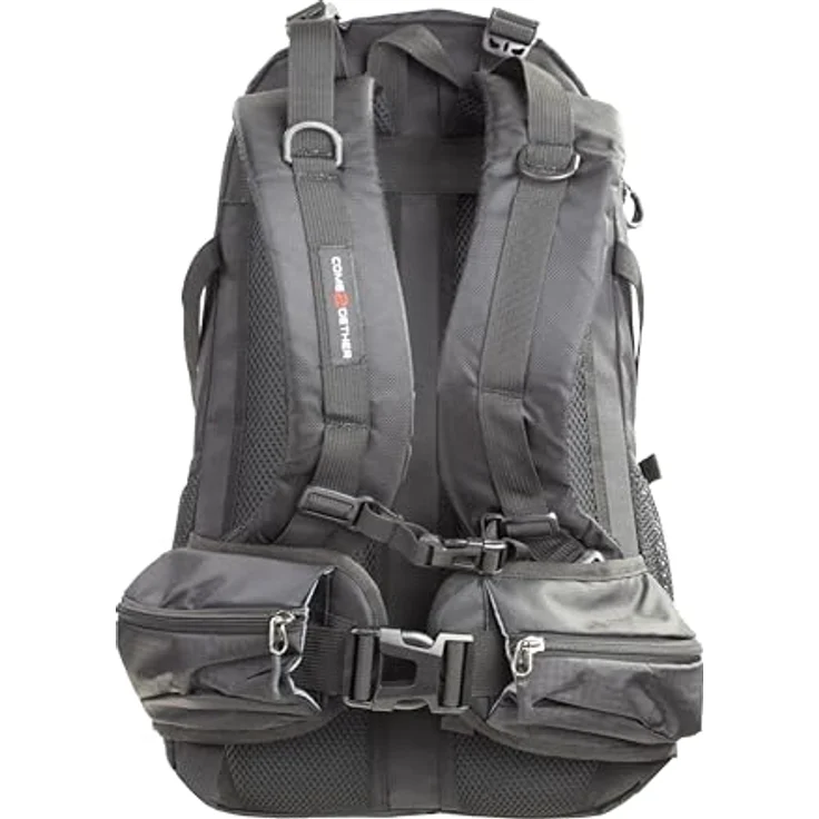 NOWI Wanderrucksack 40L, Outdoor-Rucksack mit Regenhülle, ergonomisch, in Blau, Pink, Limette, Navy, Olive und Schwarz – Bild 8
