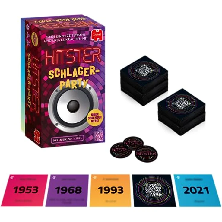 Jumbo Spiele GmbH JUM19955 Hitster – Schlager Party Funspiele – Bild 5