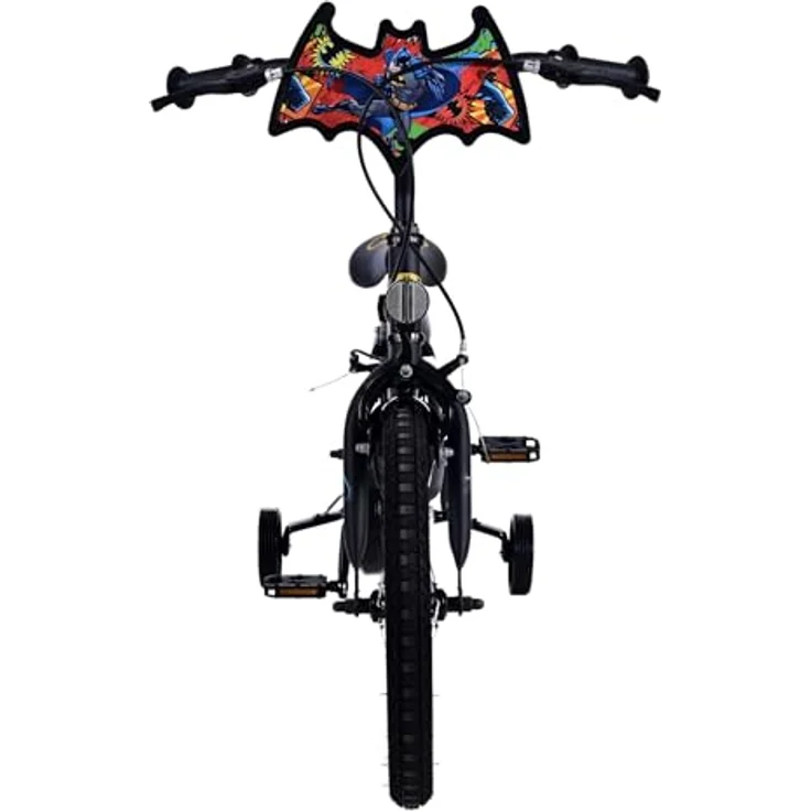 Batman Kinderfahrrad Jungen - 12, 14 oder 16 Zoll Schwarz - Zwei Handbremsen bis 60 kg, 85% zusammengebaut, 4 - 6 Jahre, Lenkerhöhe einstellbar – Bild 6