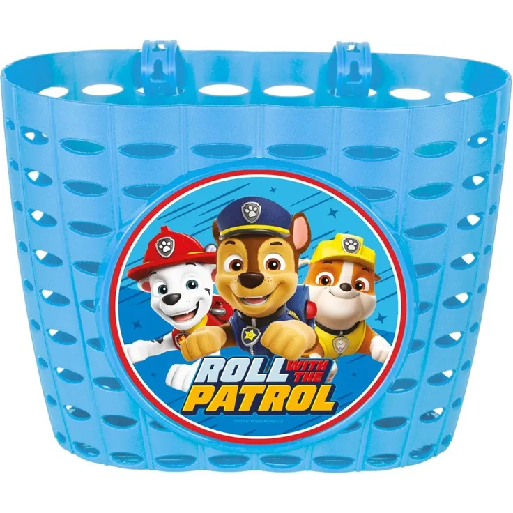 Seven Polska Fahrradkorb Kinder Lenkerkorb "Paw Patrol Boys", hellblau, für Dino & Co