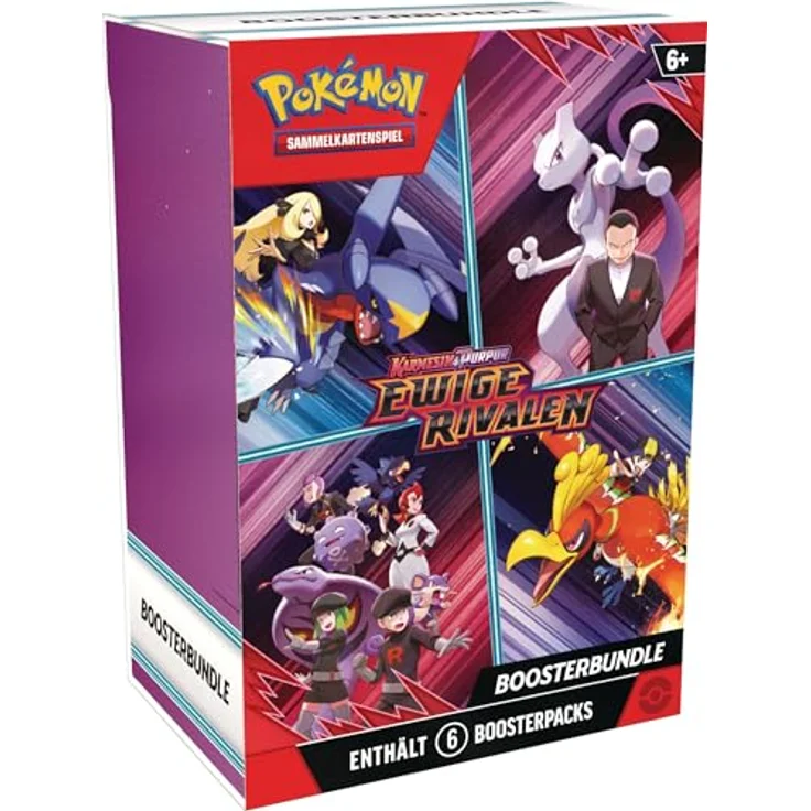 Pokémon Pokémon-Sammelkartenspiel: Boosterbundle Karmesin & Purpur – Ewige Rivalen, 6 Boosterpacks mit 10 Karten pro Pack – Bild 1