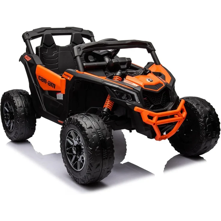 "OTTO Elektro-Kinderauto Kinder Elektroauto Can Am Maverick UTV - 24V Akku, 2 Motoren, Orange - Mit integriertem MP3-Player und Scheinwerfern"