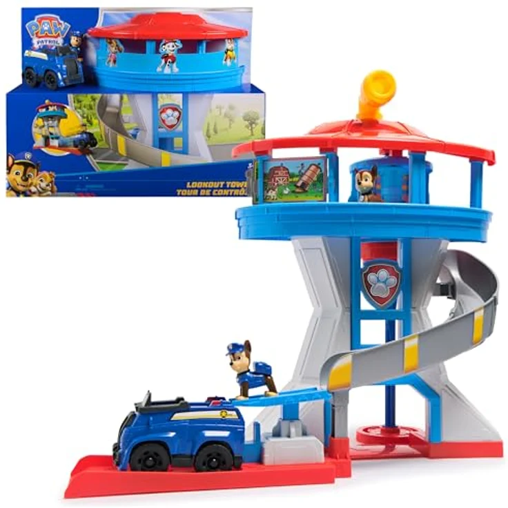 Amigo Paw Patrol Lookout Tower Playset, Kompaktes Spielzeug für kreatives Spielen, bunte Farbgestaltung – Bild 1
