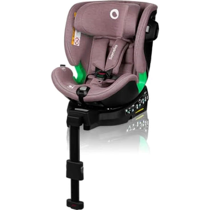 lionelo Autokindersitz HARMONY I-SIZE, ab Geburt bis 12 Jahren, 0,00 kg bis 36,00 kg, (Set), Basis 360°/ISOFIX/i-Size/Gürtelalarm/viele Annehmlichkeiten – Bild 2