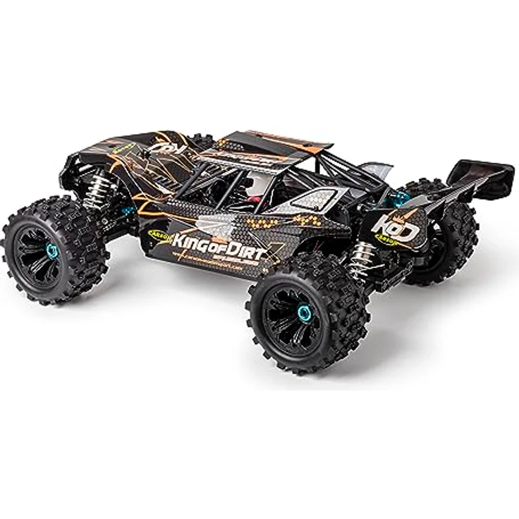 Carson 500409064 1:8 King of Dirt Cage 4S RTR - RC Buggy, ferngesteuertes Auto, Offroad, hochwertig, RC Fahrzeug, RC Auto 80 km/h – Bild 4