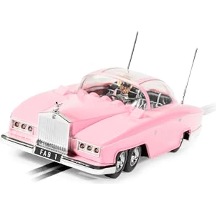 Scalextric C4479 Thunderbirds FAB-1 Film- und TV-Slotcar, Rose, Maßstab 1:32, mit Rolls-Royce Design und luxuriösem Interieur – Bild 4