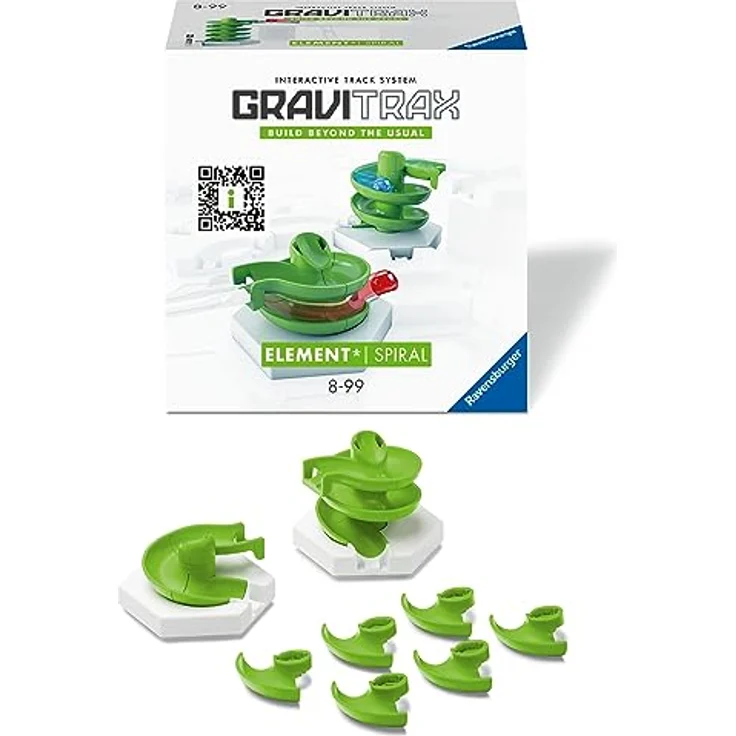 Ravensburger GraviTrax Element Spirale - Zubehör für das Kugelbahnsystem. Kombinierbar mit allen GraviTrax Produktlinien, Starter-Sets, Extensions und Elements, Konstruktionsspielzeug ab 8 Jahren – Bild 2