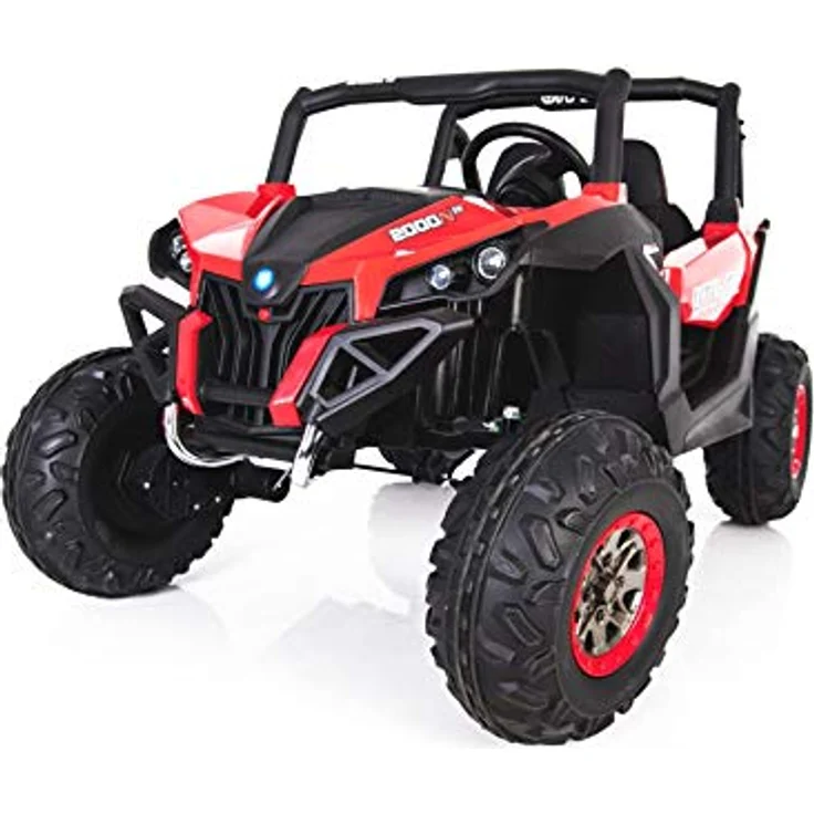 RIRICAR RSX Elektro Buggy Kinder elektroauto 12V 2 Sitzer, Rot, mit 2,4-GHz Fernbedienung, für Kinder von 36 Monaten - 8 Jahren, 2x12 V Batterie – Bild 2