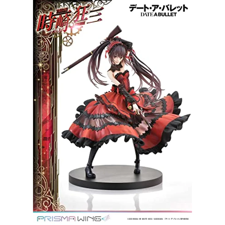 Prime 1 Studio Date A Live Fragment Date A Bullet Kurumi Tokisaki PVC Figur 1/7, 27 cm, rot-schwarzes Astral Dress – Bild 4