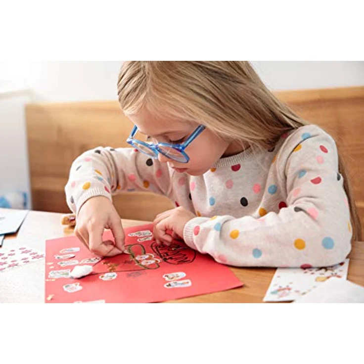 AVERY Zweckform 66 Aufkleber Weihnachten Sterne gold Glanzpapier (Made in Germany, Weihnachtskalender, selbstklebende Weihnachtsdeko, Zahlen 1-24) – Bild 4