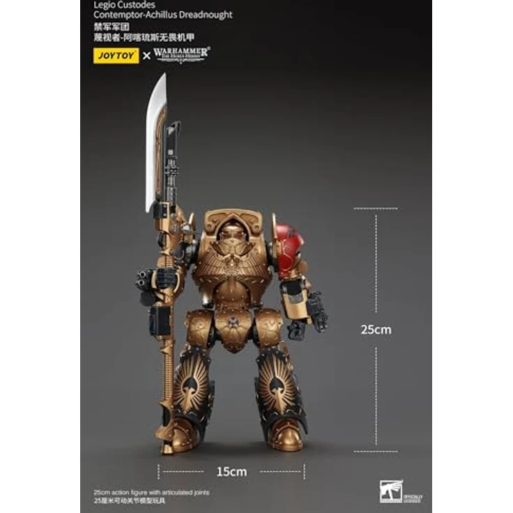 Joy Toy Warhammer The Horus Heresy Legio Custodes Contemptor-Achillus Dreadnought, 25 cm Actionfigur mit Zubehör – Bild 11