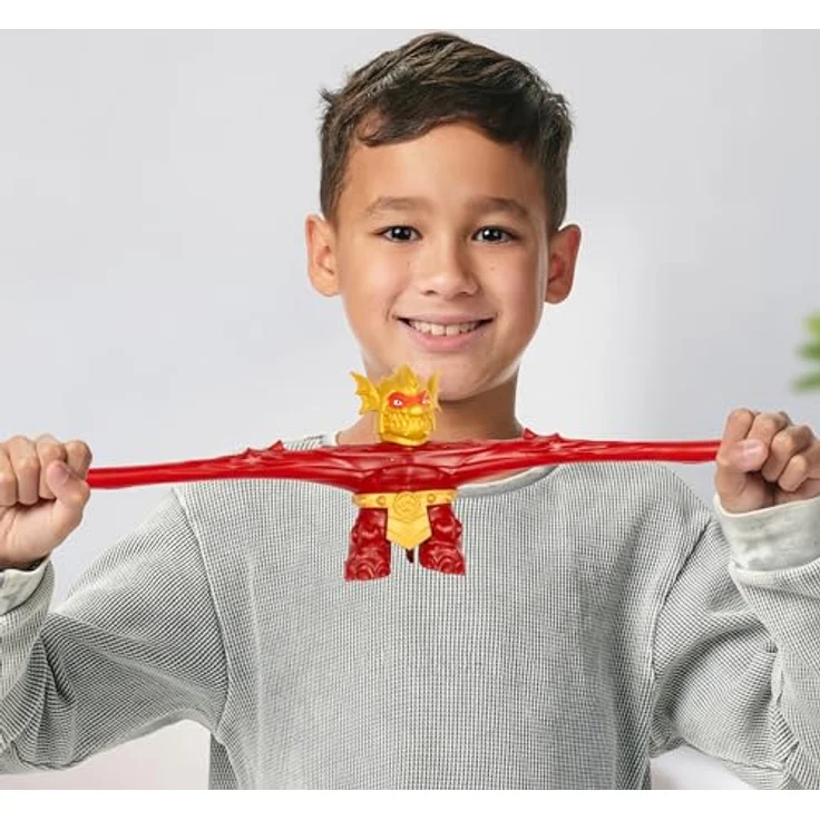 Heroes of Goo Jit Zu Stretch Striker Helden-Packung Blazagon, Dehnbare Actionfigur mit elastischer Füllung, bis zu 3-fach dehnbar, Sammelfigur – Bild 3