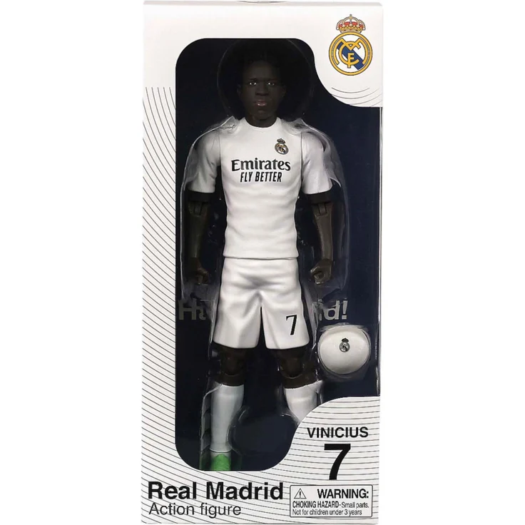 Banbo Toys Real Madrid Vinicius Action Figur, 20 cm, detailgetreu gestaltet, ideal für Sammler und Rollenspiele