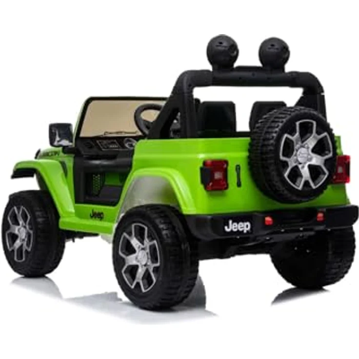 Beneo RIRICAR Elektroauto für Kinder 12V Jeep Wrangler, Grün, 2-Sitzer mit 2,4-GHz-Fernbedienung, Bluetooth-Radio, Lithium-Akku, EVA-Räder, geeignet für Kinder von 3-8 Jahren – Bild 8