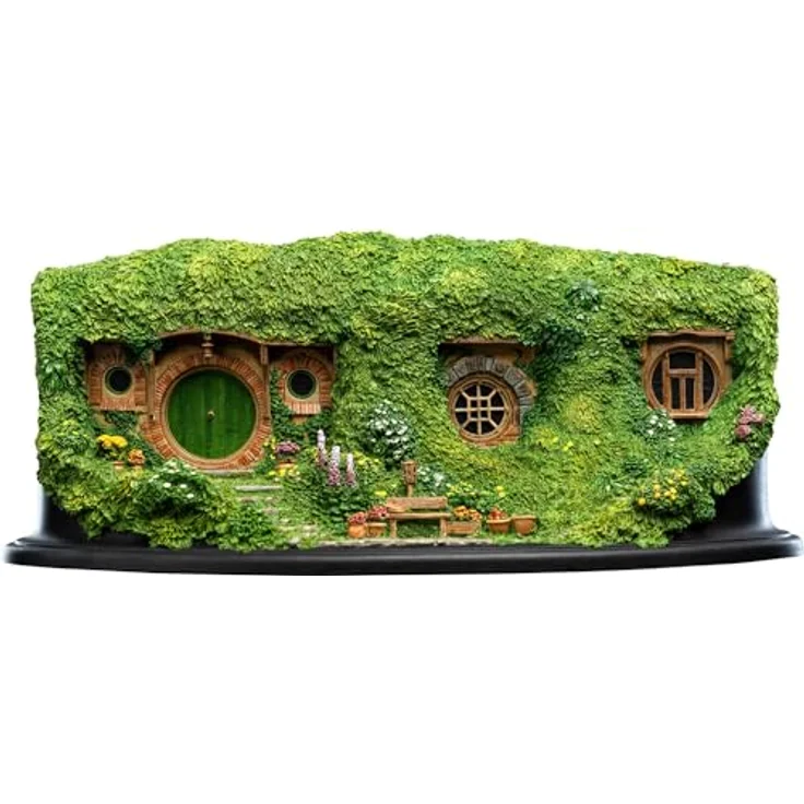Weta Workshop The Lord of the Rings - Bag End Hobbit Hole Environment, detailreiche Statue aus hochwertigem Resin, 19,3 x 6,9 x 4,5 cm – Bild 1