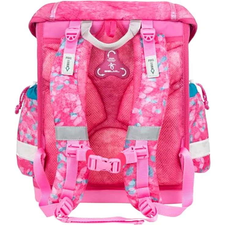 Belmil Classy Schulranzen-Set 4-teilig, ergonomisch, wasserdicht, 19 L, inkl. Turnbeutel und Schlamperetui, für Grundschule 1.-3. Klasse – Bild 5