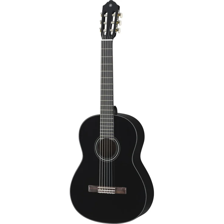 Yamaha C40 Black, Konzertgitarre mit Fichtendecke, Meranti-Korpus und Palisandergriffbrett
