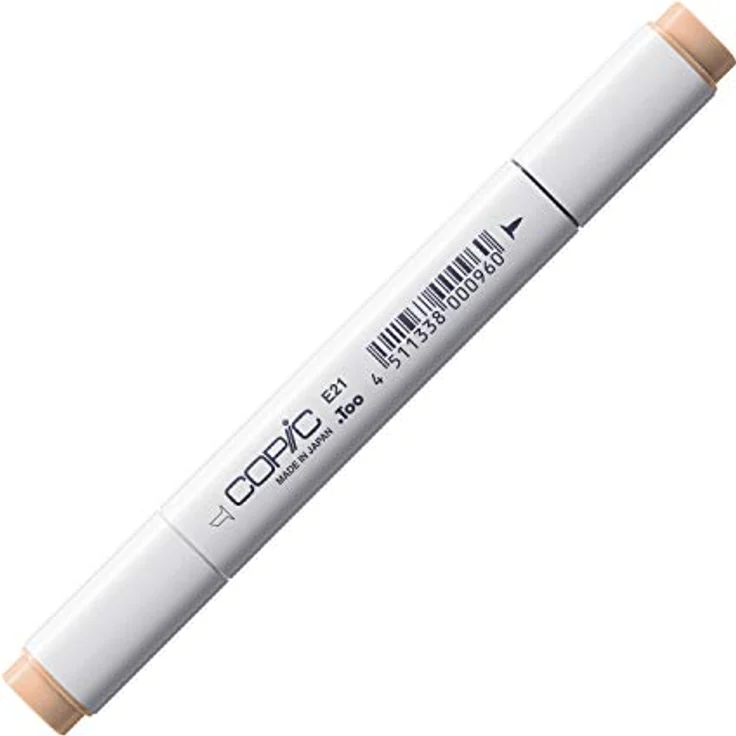 Copic Classic Marker Typ E - 21, Soft Sun, professioneller Layoutmarker mit dualem Spitzensystem, wischfester Tinte, nachfüllbar – Bild 1