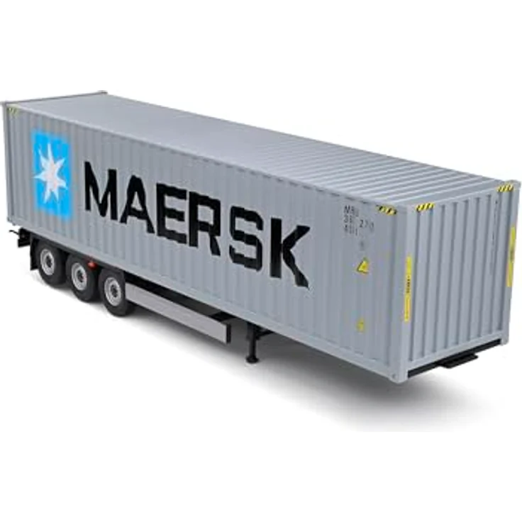 Solido 1:24 Container Anhänger, grau, Die-cast mit Kunststoffsockel, perfekt als Geschenk – Bild 3
