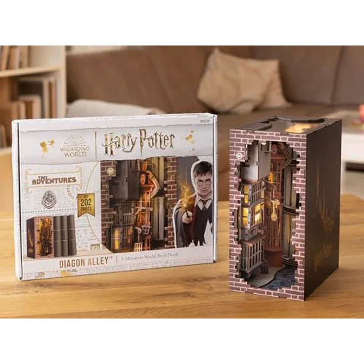 Revell Modellbausatz Tiny Adventures Diagon Alley Harry Potter 3D Miniaturhaus - Handgefertigtes Diorama für Sammler und Zauberei-Fans – Bild 3