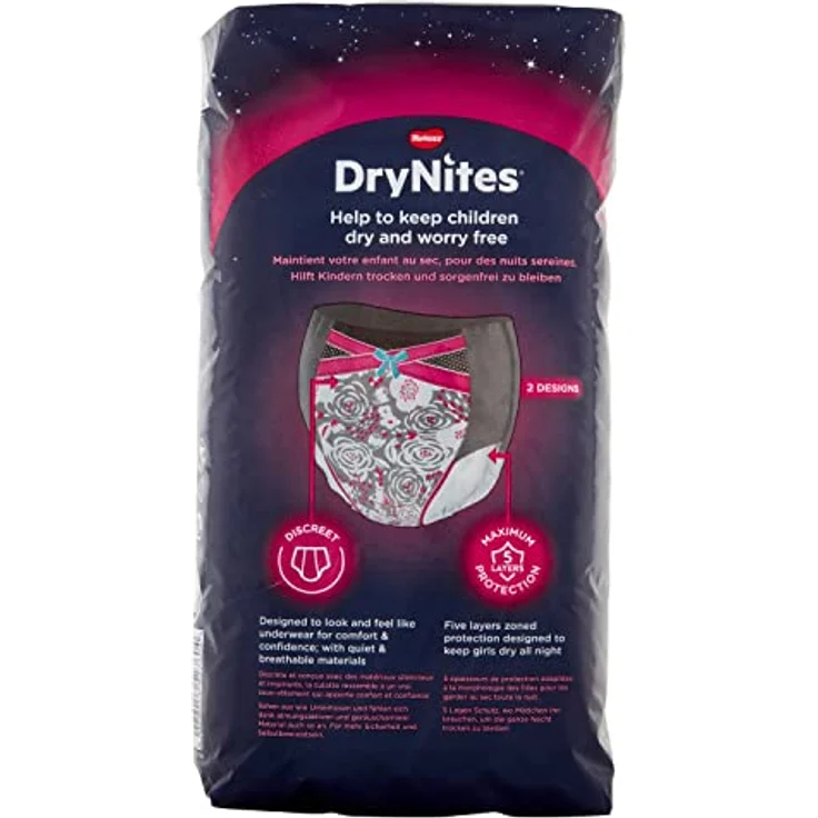 HUGGIES DryNites Nacht-Windeln Mädchen 8-15 J. (27-57 kg), 27 Stk, Bettnässen, Disney Designs - Preisvergleich – Bild 3