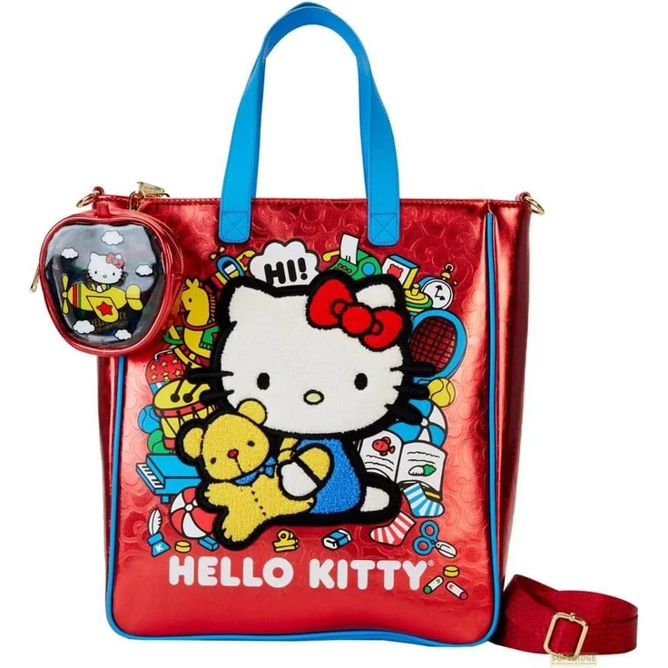 Loungefly, Damen, Portemonnaie, Hello Kitty by Loungefly Tragetasche & Geldbörse 50th Anniversary – Bild 1