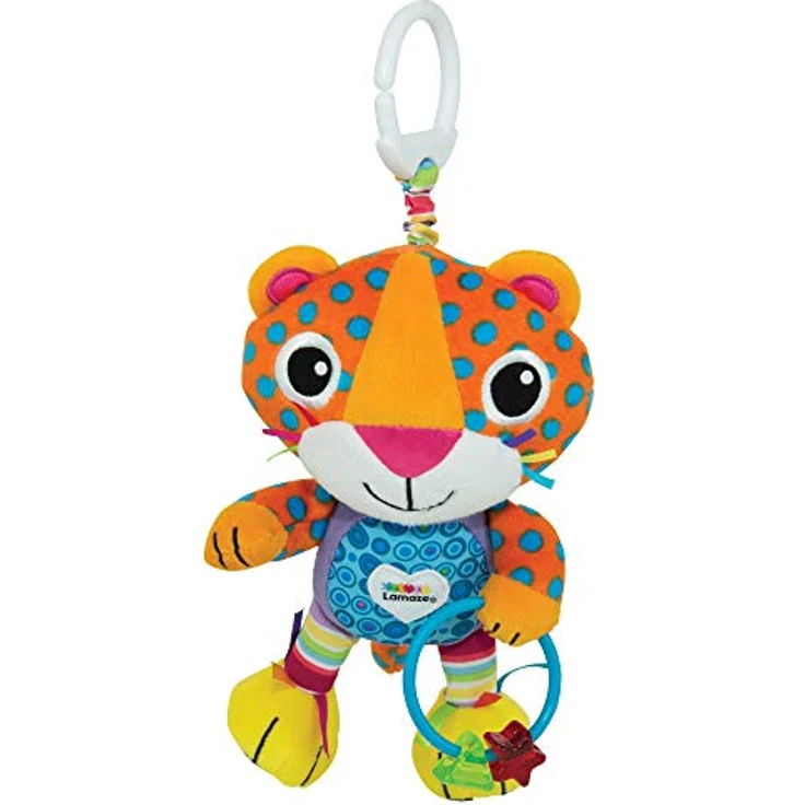 Lamaze LC27563 Baby Spielzeug Lionel, der Leopard Clip & Go | Hochwertiges Kleinkindspielzeug | Greifling stärkt Eltern-Kind-Bindung | Ab 0 Monate – Bild 2