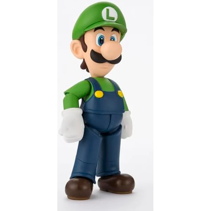 TAMASHII NATIONS Super Mario S.H. Figuarts Action Figure Luigi, 11 cm bewegliche Sammelfigur mit Zubehör und Ständer – Bild 2