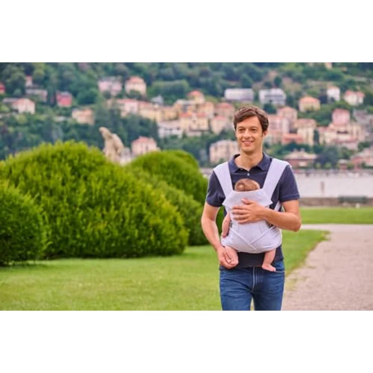 Chicco Boppy Comfygrow Babytrage, ergonomische Bauchtrage für Babys 3,5 - 15 kg, grau, waschbar – Bild 7