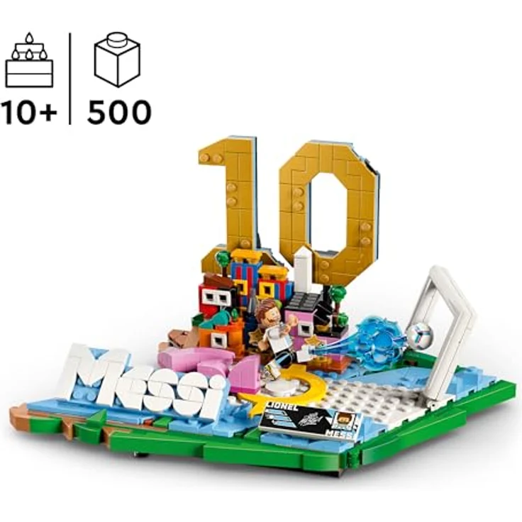 LEGO Editions Lionel Messi – Fußball-Highlights 3D Modellbau mit Minifigur, Kinderzimmer Deko für Jungen und Mädchen ab 10 Jahren, Sammelobjekt für Sportfans - 43011 – Bild 2