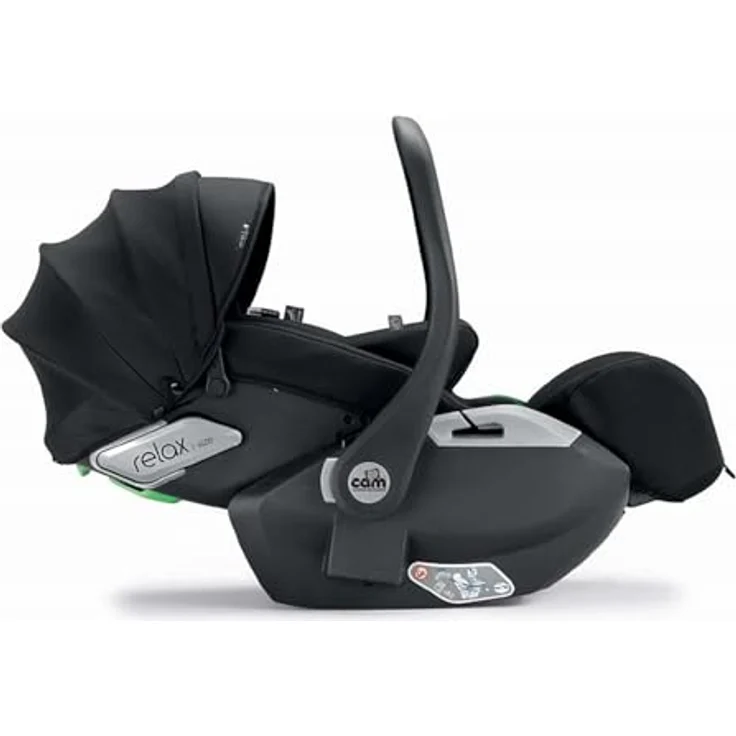 CAM Relax I-Size Auto-Babyschale, mit I-Size Sicherheitstechnologie, verstellbarer Rückenlehne, kompatibel mit Dinamico Smart und Fluido Easy Kinderwagen-Gestellen, grau – Bild 4