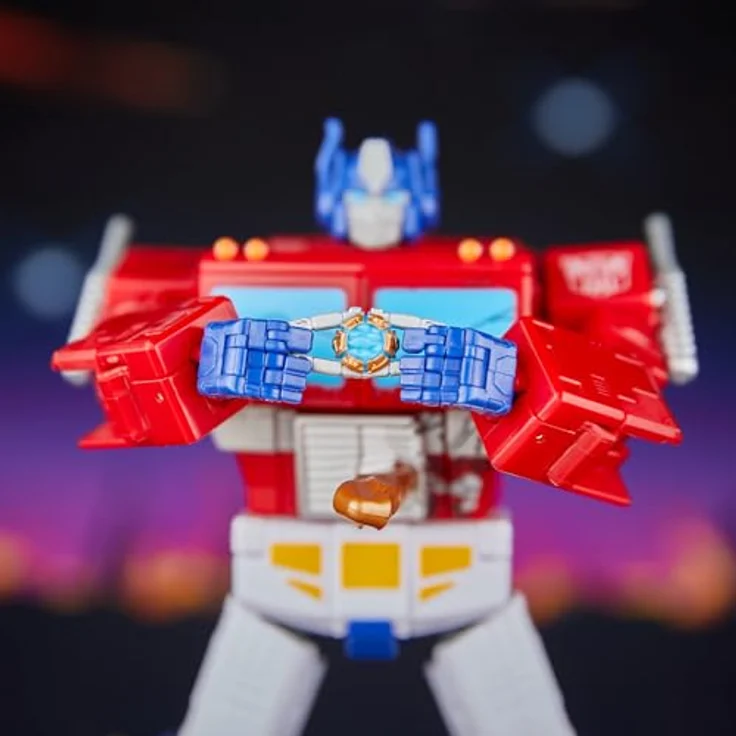 Hasbro The Transformers: The Movie Studio Series Leader Class Actionfigur MTMTE Collection, Optimus Prime, 18 cm, mit Leadership Matrix und Blaster, 40 Schritte Verwandlung – Bild 9