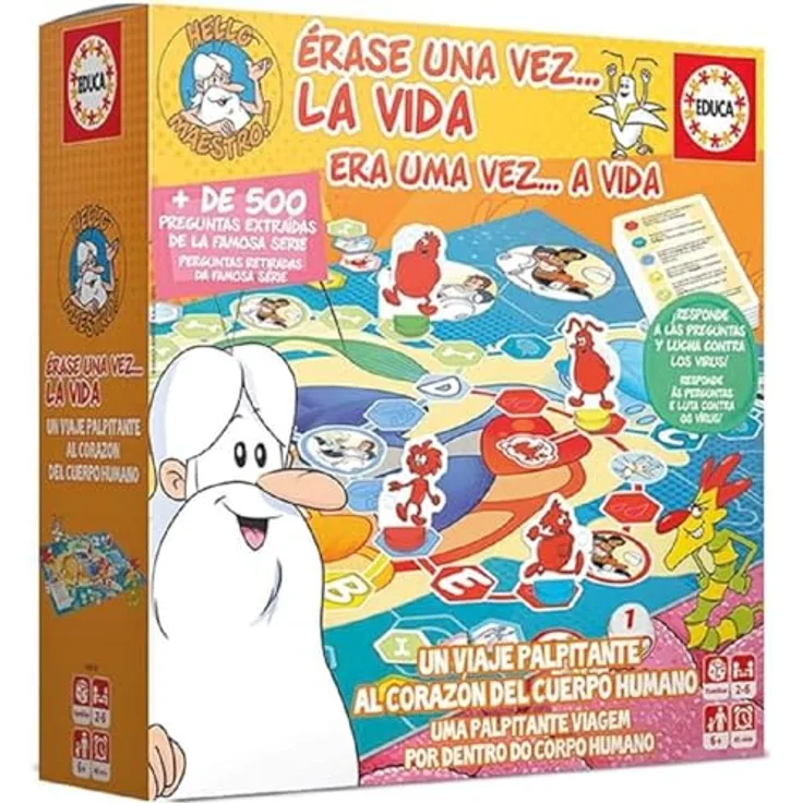 Educa Es war einmal... Das Leben 18510, Brettspiel für die ganze Familie, lehrreiche und unterhaltsame Spielformate