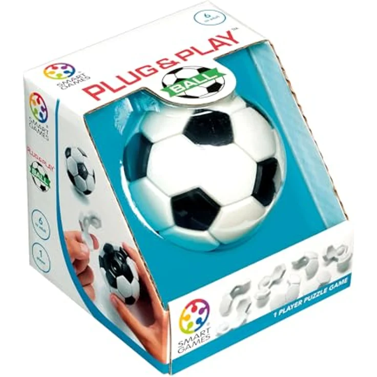 SmartGames SG513 Puzzle Ball, 3D-Puzzle in Schwarz-Weiß mit kreativen Herausforderungen – Bild 1