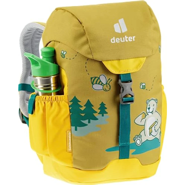 Deuter Schmusebär Kinderrucksack 33 cm, gelb, Polyester, 21 cm x 15 cm – Bild 7