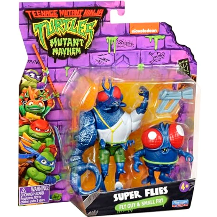 TEENAGE MUTANT NINJA Turtles - Super Flies (Fly Guy & Kleine Fliege) Sammelfigur, mini-mutant mit enormer Macht – Bild 2
