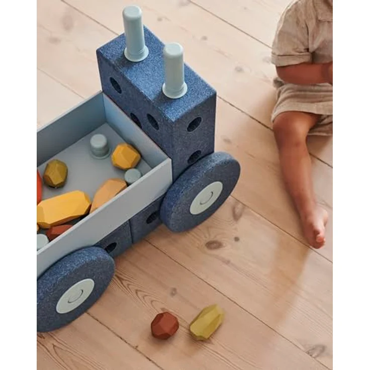 Modu 3-in-1 Baby Walker, Lauflernhilfe, Schubkarre und Tritthocker, 48 x 27 x 44 cm, fördert Motorik mit Spielzeugen – Bild 3