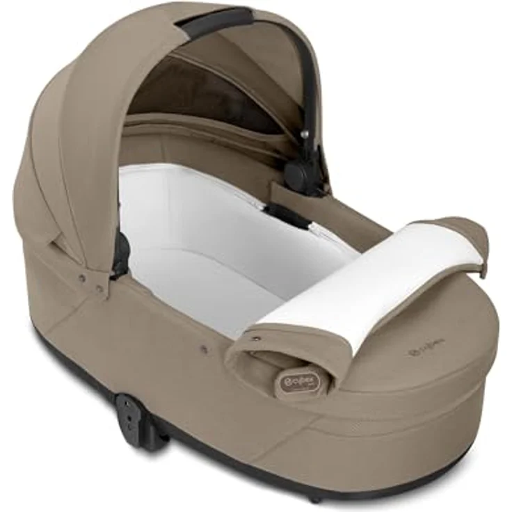 Cybex Gold PU1 Cot S Lux Kinderwagen, Mandelbeige - Bequemer und ergonomischer Kinderwagen für die ersten 6 Monate – Bild 4