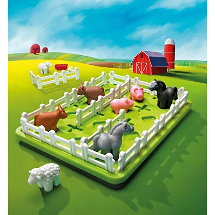SMART Toys & Games SmartGames Smart Farmer, kniffliges Puzzlespiel zur Förderung von logischem Denken, für Kinder ab 5 Jahren, Mehrfarbig – Bild 3