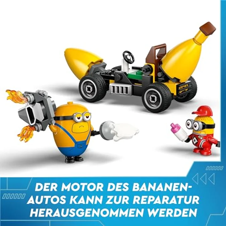 LEGO Ich – Einfach unverbesserlich 4: Minions und das Bananen Auto, 4 Minifiguren, Kinderspielzeug, Geschenk für Jungen und Mädchen, 75580 - Preisvergleich – Bild 4