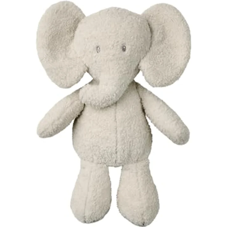 Nattou Kuscheltier Elefant Teddy, Wegbegleiter ab der Geburt, ca. 30 cm, Vegan, Grey – Bild 1