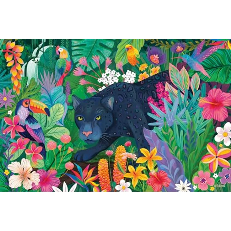 Ravensburger Puzzle 12001748, Panther im blühenden Dschungel, 3000 Teile, für Wildlife-Fans ab 14 Jahren, reflexfreies Puzzlebild und knickstabile Puzzleteile – Bild 1