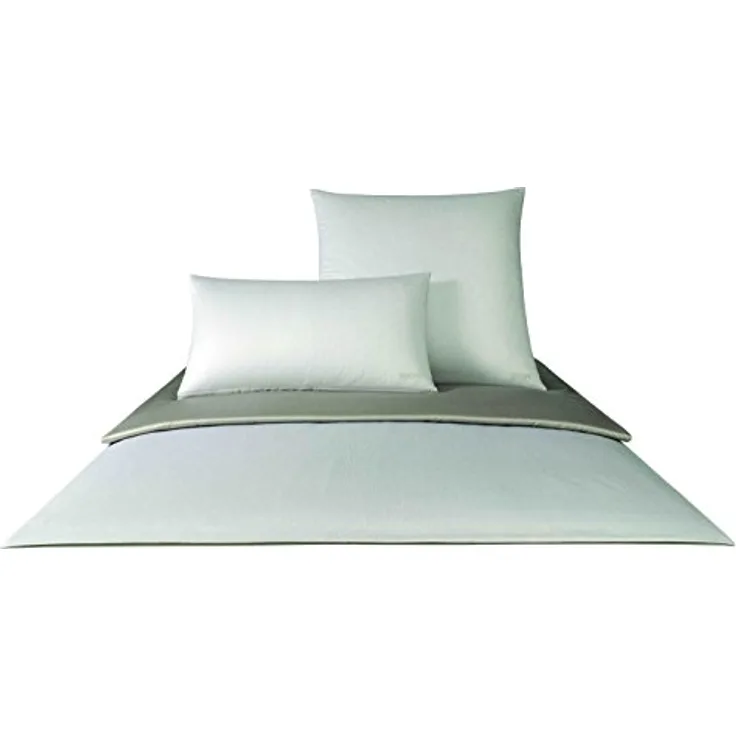 Joop! Bettwäsche Micro Pattern 4040, Haselnuss, 80/80 200/220 - Comfort-Satin, gesticktes JOOP-Logo, 100% Baumwolle, Made in Germany