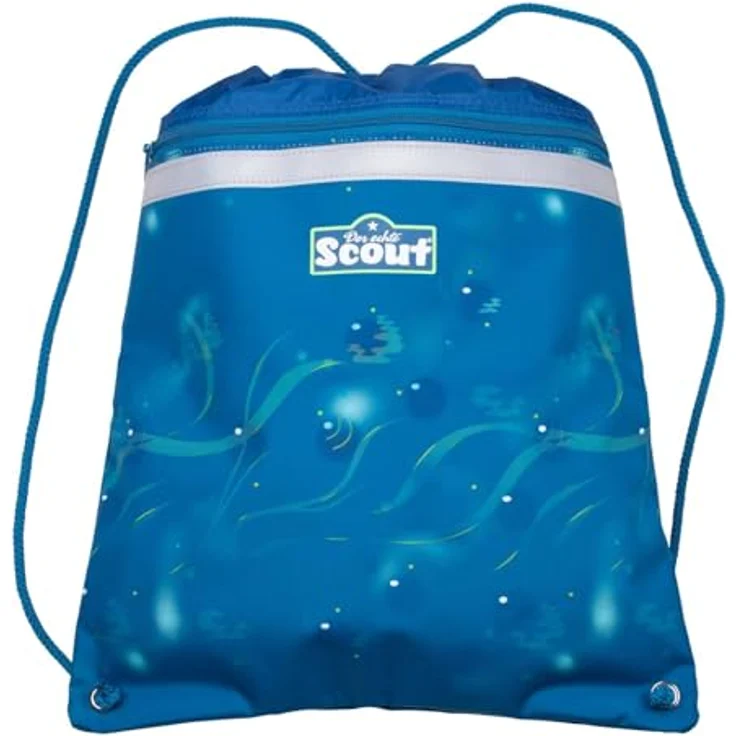 Scout Schulranzen Scout Neo Set Deep Sea, ergonomisch mit hervorragender Sichtbarkeit, inklusive Sportbeutel und Federmäppchen – Bild 8
