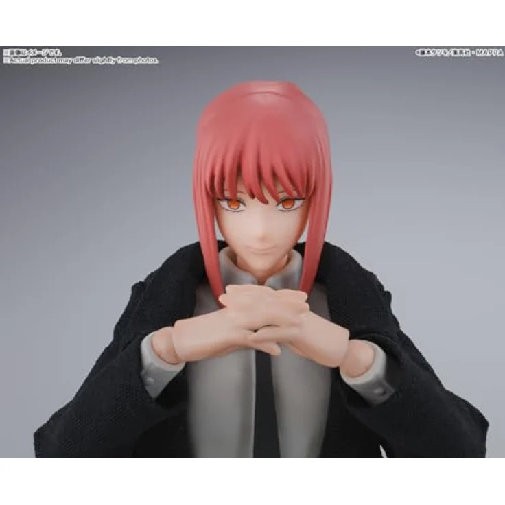 Tamashii Nation Chainsaw Man S.H. Figuarts Actionfigur Makima, 14 cm mit flexiblem Stoffmantel und wechselbaren Gesichtsteilen – Bild 10