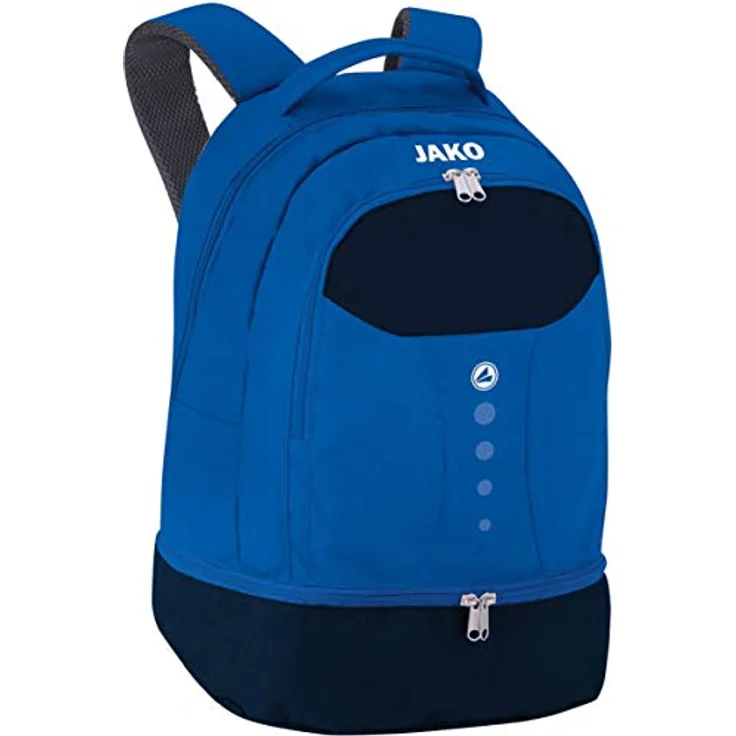 Jako Sporttasche 1816 Rucksack Striker mit Bodenfach, Unisex, Polyester 600 D, 34 x 21 x 46 cm, Blau – Bild 2
